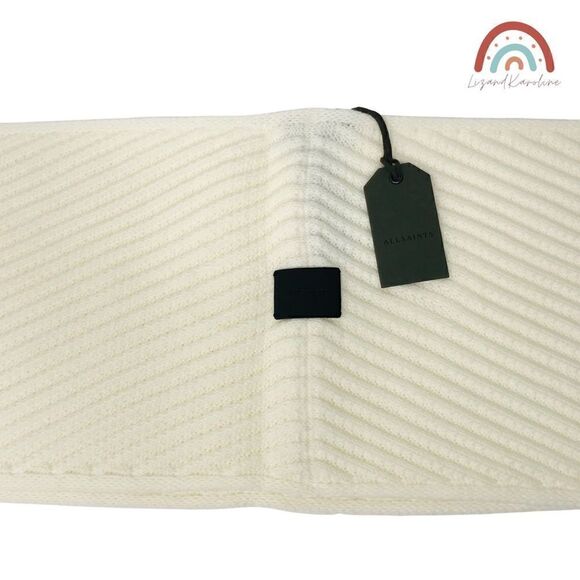 New! AllSaints Traveling Rib Knit Soft Cozy Infinity Scarf - Picture 4 of 6